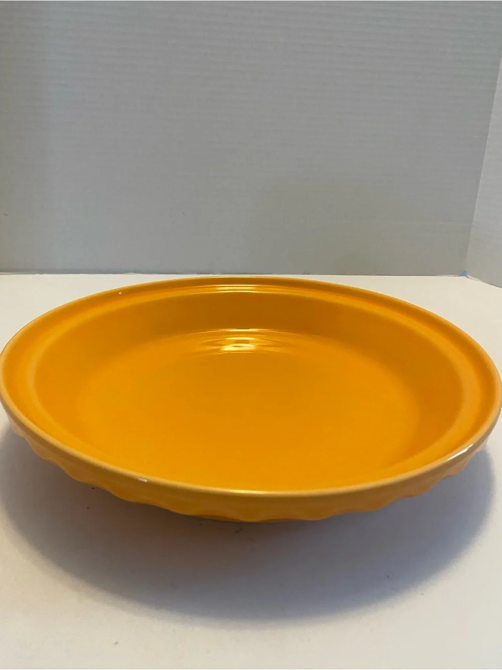 Fiesta - Tangerine Orange Deep Dish Pie Baker Plate Pan Dish Homer Laughlin HLC